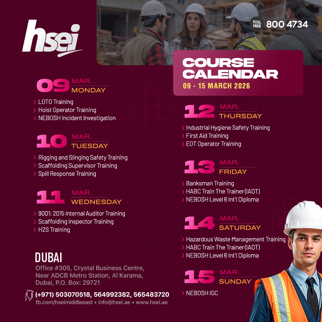 NEBOSH Level 6 Int'l Diploma for Occupational Health & Safety Management Professionals