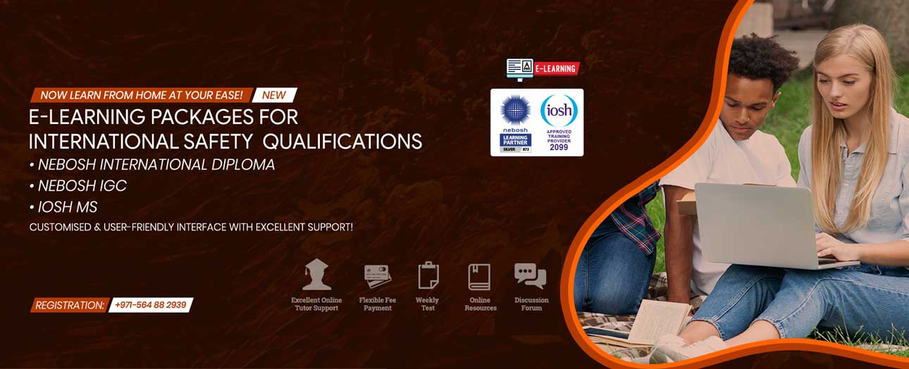 Elearning Courses - NEBOSH IGC, NEBOSH International Diploma, IOSH Managing Safely, Free Safety Courses